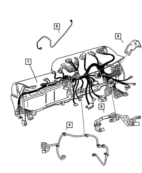 Wiring-Instrument Panel for 2008 Dodge Ram 1500 #0