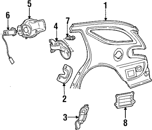 Sable FUEL DOOR