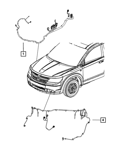 Wiring-Headlamp to Dash for 2016 Dodge Journey #0