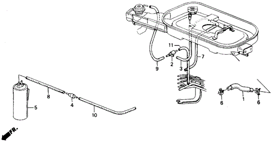 1988 Honda ACCORD COUPE DX TUBE, FREQUENCY SOLENOID VALVEOUTLET - (17384PH4660) 1988 Honda ACCORD COUPE DX TUBE, FREQUENCY SOLENOID VALVEOUTLET - (17384PH4660)