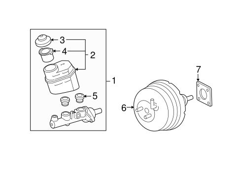 BODY/MASTER CYLINDER - COMPONENTS ON DASH PANEL for 2005 Toyota Avalon #1