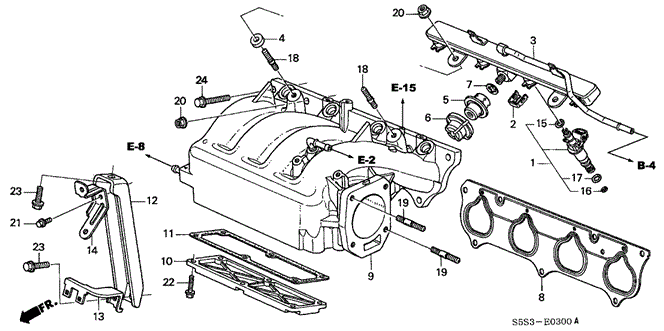ENGINE/INTAKE MANIFOLD for 2003 Honda CIVIC HATCHBACK #1