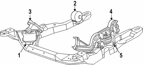 Engine/Engine & Trans Mounting for 1997 Ford Taurus #2