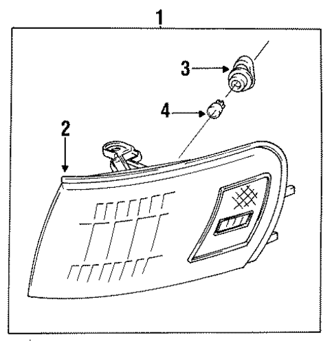 ELECTRICAL/PARK LAMPS for 1996 Toyota Corolla #2