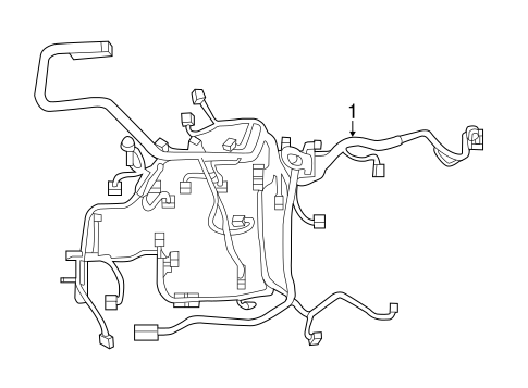 ELECTRICAL/WIRING HARNESS for 2015 Toyota Prius C #1