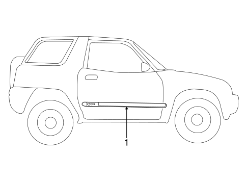 Stripe Tape for 1997 Toyota RAV4 #2