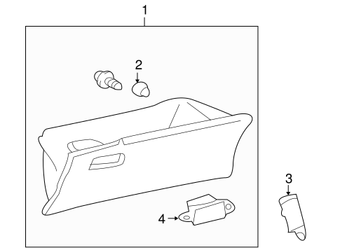 BODY/GLOVE BOX for 2011 Toyota Corolla #1