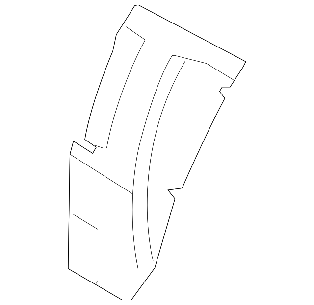 C2P8492 Деталь OUTER WHEELHOUSE, LEFT