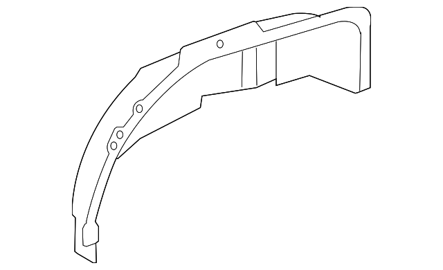C2P11932 Деталь INNER WHEELHOUSE, LEFT