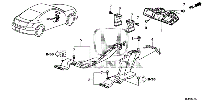 Interior/Bumper/Duct for 2012 Honda ACCORD COUPE #1