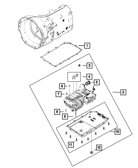 Valve Body, Accumulator, Solenoid and Parking Sprag for 2019 Dodge Challenger #1