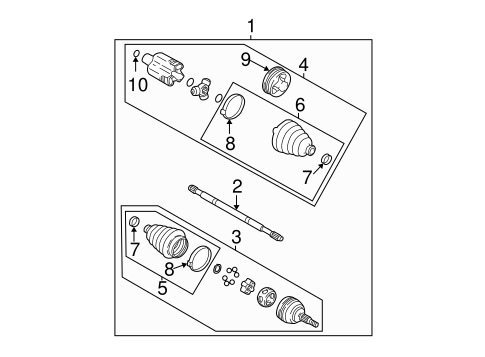 Drive Axles for 2005 Cadillac DeVille #0