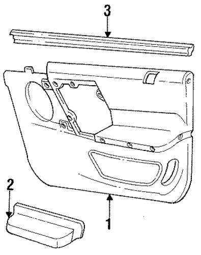 Sable INTERIOR TRIM - FRONT DOOR