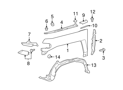 BODY/FENDER & COMPONENTS for 2012 Toyota FJ Cruiser #1