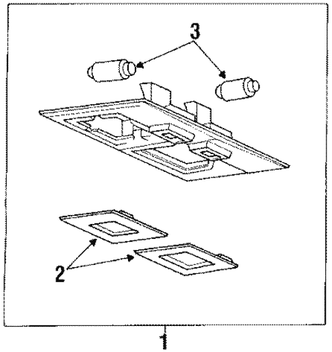 Map Lamps for 1993 Hyundai Sonata #1