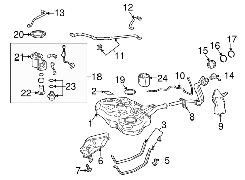 FUEL SYSTEM/FUEL SYSTEM COMPONENTS for 2010 Toyota Prius #1