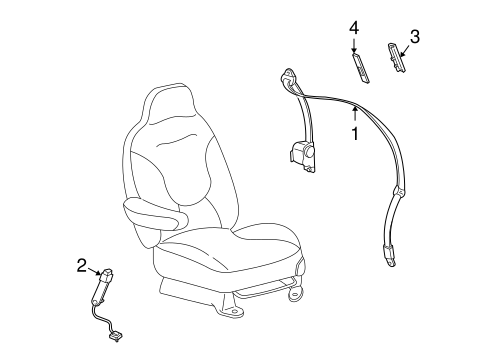 Freestar REAR SEAT BELTS 3