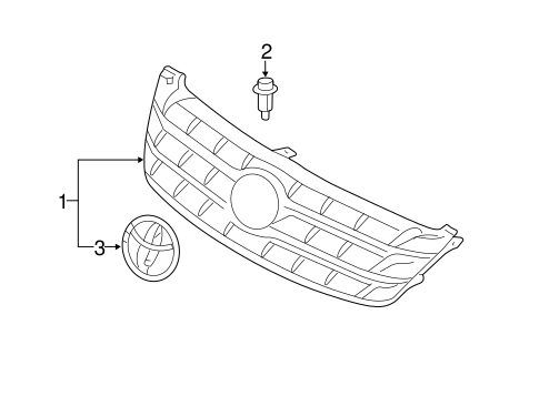 BODY/GRILLE & COMPONENTS for 2008 Toyota Avalon #1
