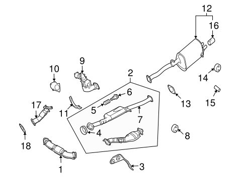 9-2X EXHAUST COMPONENTS