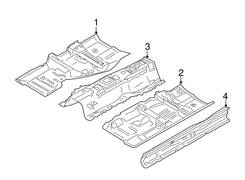 Floor & Rails for 2019 Infiniti Q50 #0