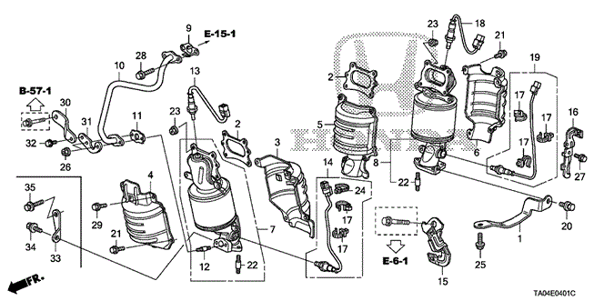 Engine/Converter (V6) for 2010 Honda ACCORD SEDAN #1