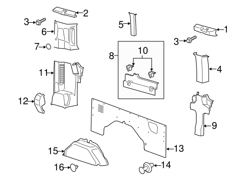 Body/Interior Trim - Side Panel for 2015 Ford Transit-350 HD #16