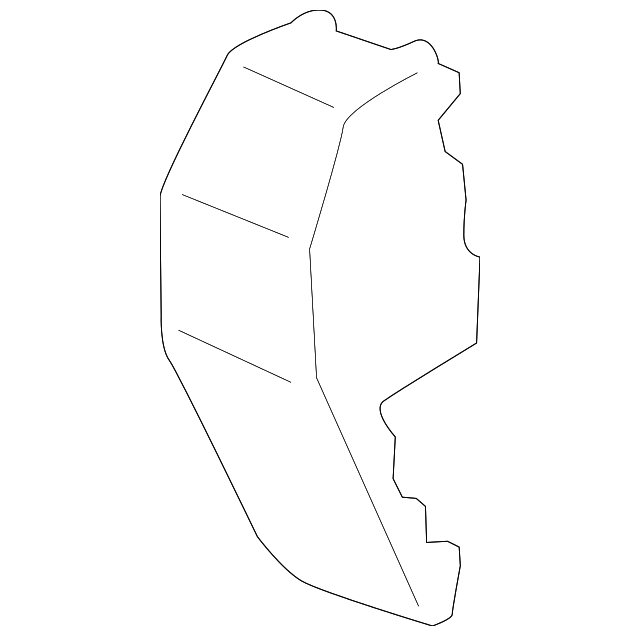 CK4Z-6131113-AC Деталь REAR MOLDING INSERT, LEFT