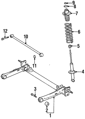 REAR SUSPENSION/REAR SUSPENSION for 1997 Toyota Tercel #1