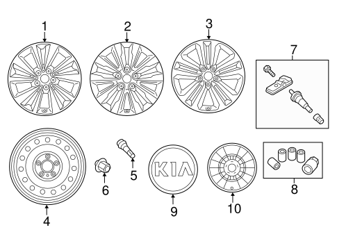 Wheels for 2021 Kia Sedona #0