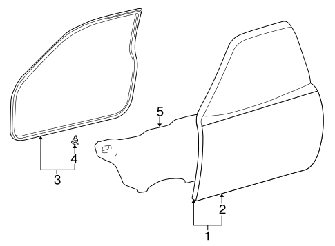 BODY/DOOR & COMPONENTS for 1997 Toyota RAV4 #2