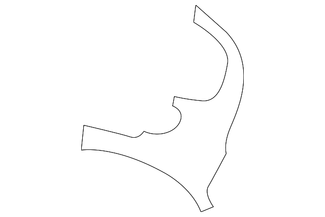 BK3Z-61672A41-A LOWER REINF INSULATOR, LEFT
