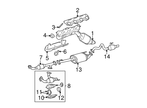 EXHAUST SYSTEM/EXHAUST COMPONENTS for 2007 Toyota 4Runner #1