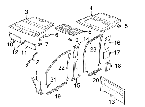 Body/Interior Trim - Cab for 2004 Nissan Frontier #2