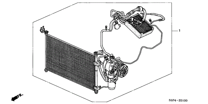 BODY / AIR CONDITIONING/KIT for 2004 Honda CIVIC COUPE #1