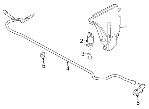 Washer Components for 2018 BMW 650i xDrive #0