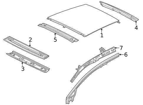 Roof & Components for 2021 Volkswagen Golf #0