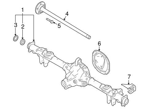 Rear Suspension/Axle & Differential for 2007 Ford Mustang #1