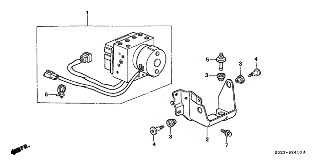 Chassis/ABS Modulator for 2000 Honda CIVIC COUPE #1
