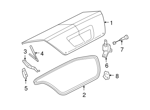 Body/Trunk for 2007 Ford Five Hundred #1