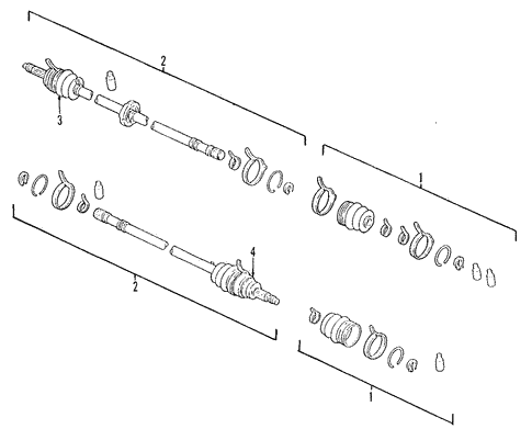 Axle Shafts & Joints for 2000 Ford Windstar #0