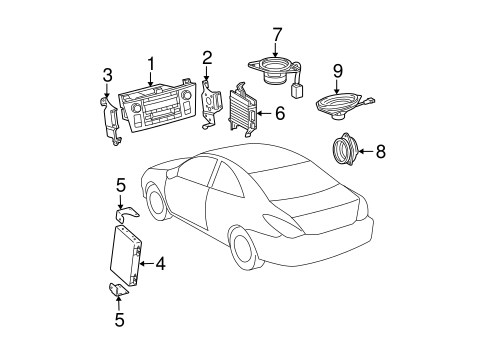 BODY/SOUND SYSTEM for 2008 Toyota Solara #2