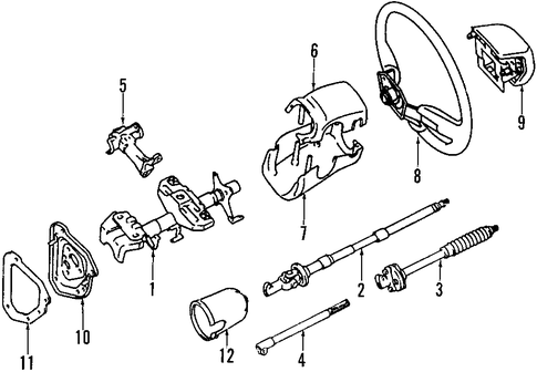 STEERING/STEERING COLUMN for 1997 Toyota Tacoma #2