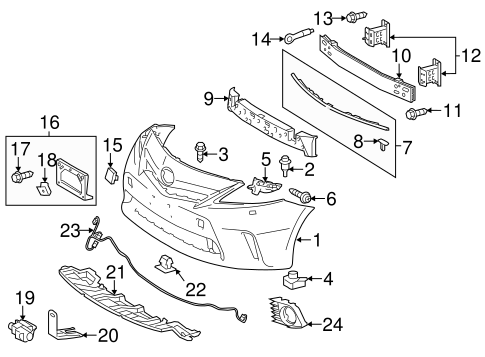 BODY/BUMPER & COMPONENTS - FRONT for 2012 Toyota Prius V #1