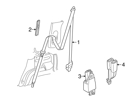 Mountaineer REAR SEAT BELTS