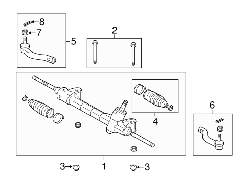 STEERING/STEERING GEAR & LINKAGE for 2014 Scion tC #2