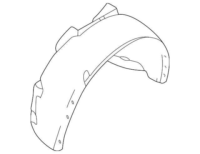 8618187 Деталь FENDER LINER, LEFT