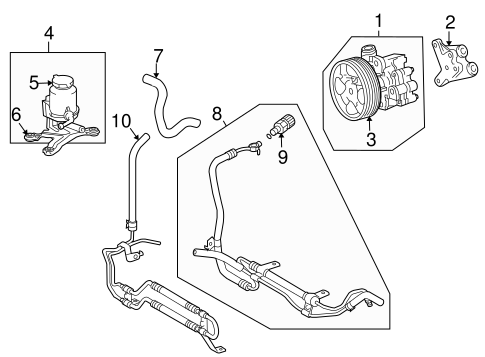 STEERING/PUMP & HOSES for 2009 Toyota Tundra #1
