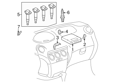 ELECTRICAL/POWERTRAIN CONTROL for 2005 Scion xA #4
