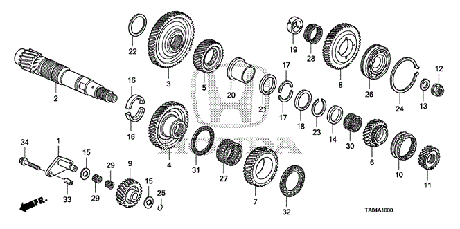 Transmission - Automatic/AT Countershaft (V6) for 2010 Honda ACCORD SEDAN #1