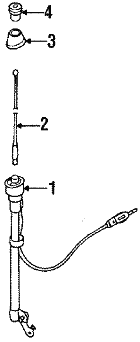 Antenna & Radio for 1995 Nissan Quest #1